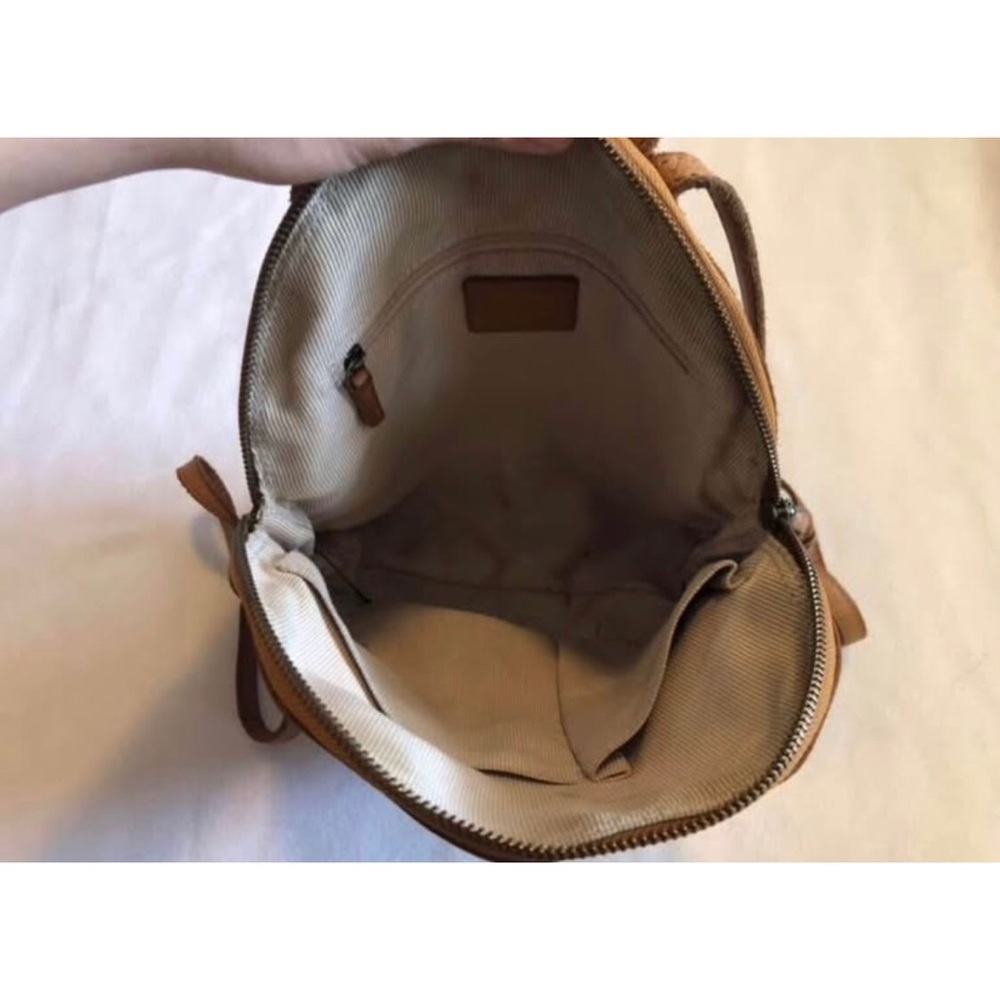 Margot New York Soft Tan Leather Backpack - Picture 6 of 10